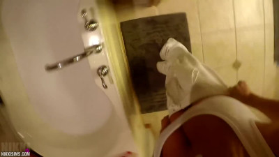 NikkiSims Tub Dildo Full LEWD
