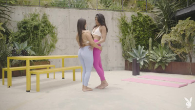 PlayboyPlus Daisy Marchesi And Hannah Le Partner Yoga LEWD