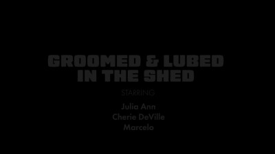 JuliaAnnLive Cherie Deville Groomed And Lubed In The Shed GAPFiLL